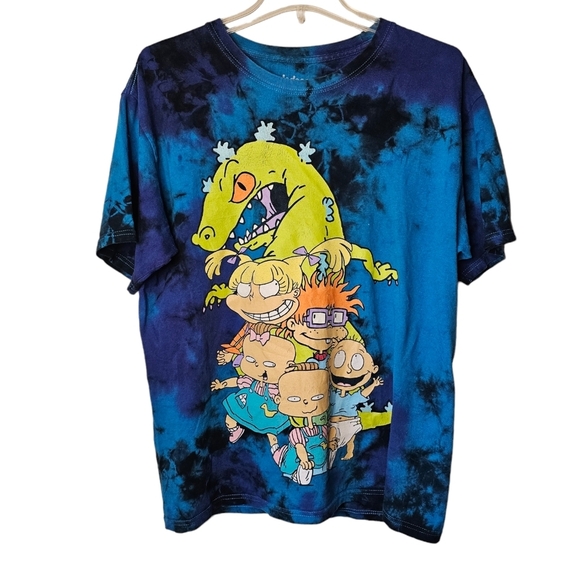 Nickelodeon Rugrats Shirt Graphic Tee Tie Dye Size Large Tall - Picture 1 of 8